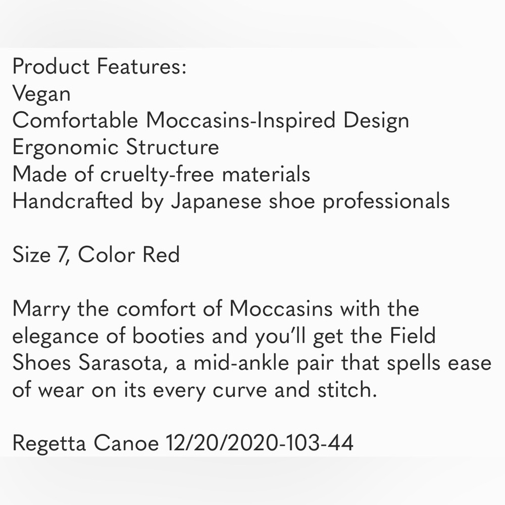 NIB Regetta Canoe Women’s Sarasota Vegan Leather Booties Boots Sz 7 - Picture 9 of 9